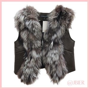 Adrienne Landau Fur Trim Vest